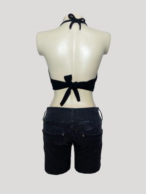 Crop Top corte imperio con encaje