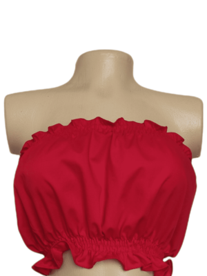 Crop top strapless resortado